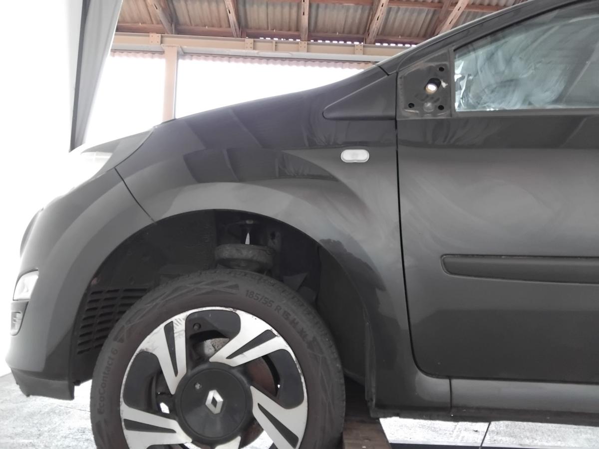 Renault Twingo 2 Facelift original Kotfl&uuml;gel vorn links schwarz NV676 BJ2014