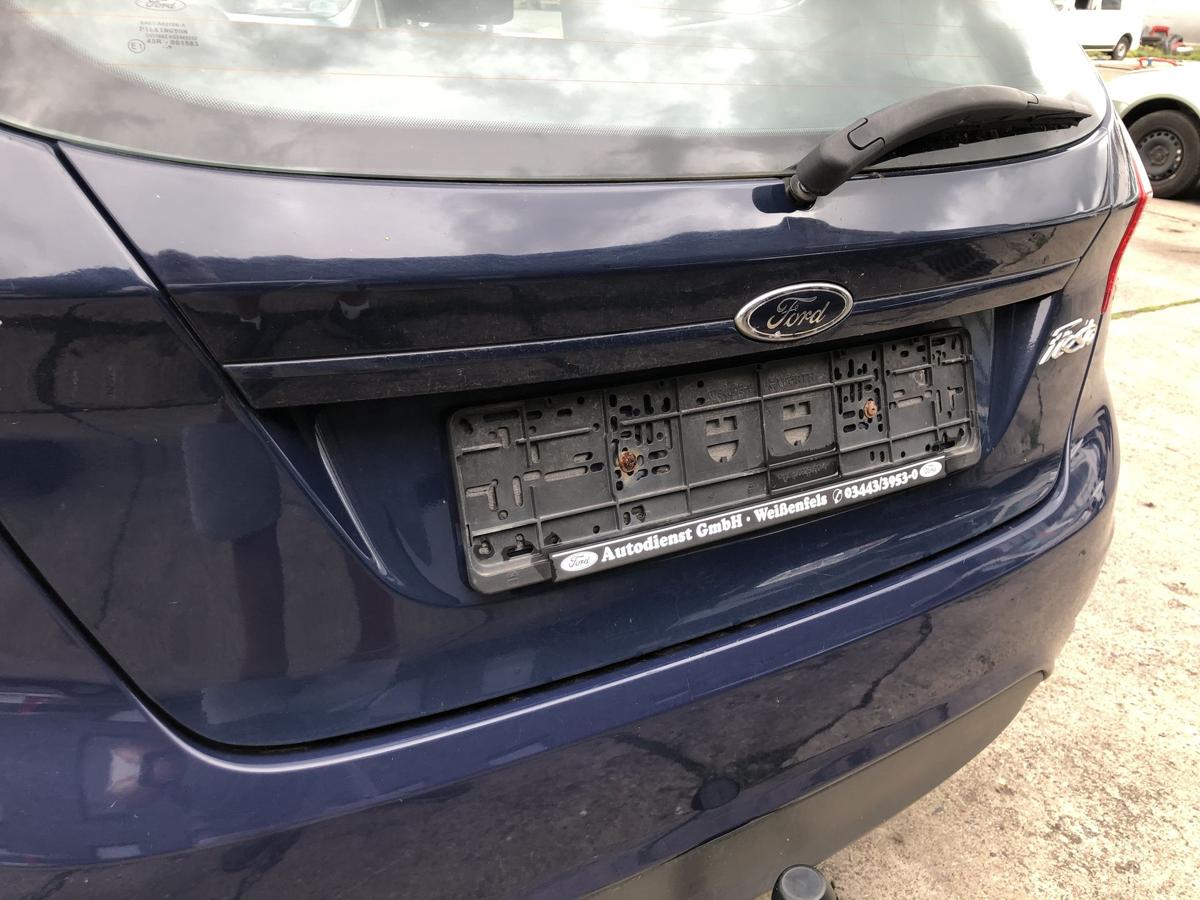 Ford Fiesta JA8 Heckklappe mit Scheibe Kofferklappe Heckdeckel Blazer Blau 3trg