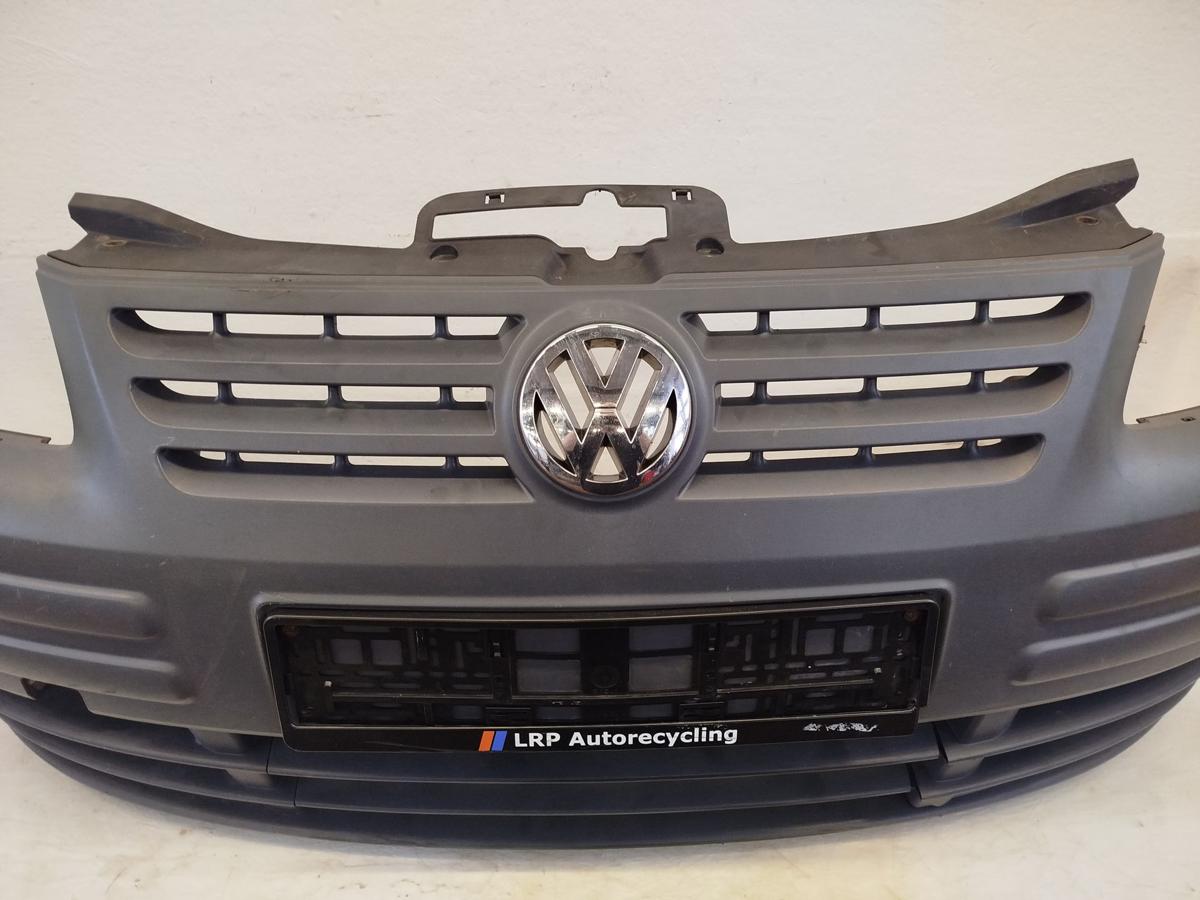 VW Caddy 2K Stossstange Stossf&auml;nger Bumper vorn unlackiert grau