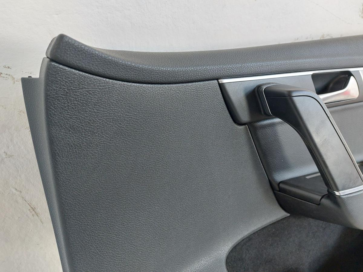 VW Passat 3C B7 Variant T&uuml;reverkleidung vorn rechts Leder schwarz T&uuml;rpappe