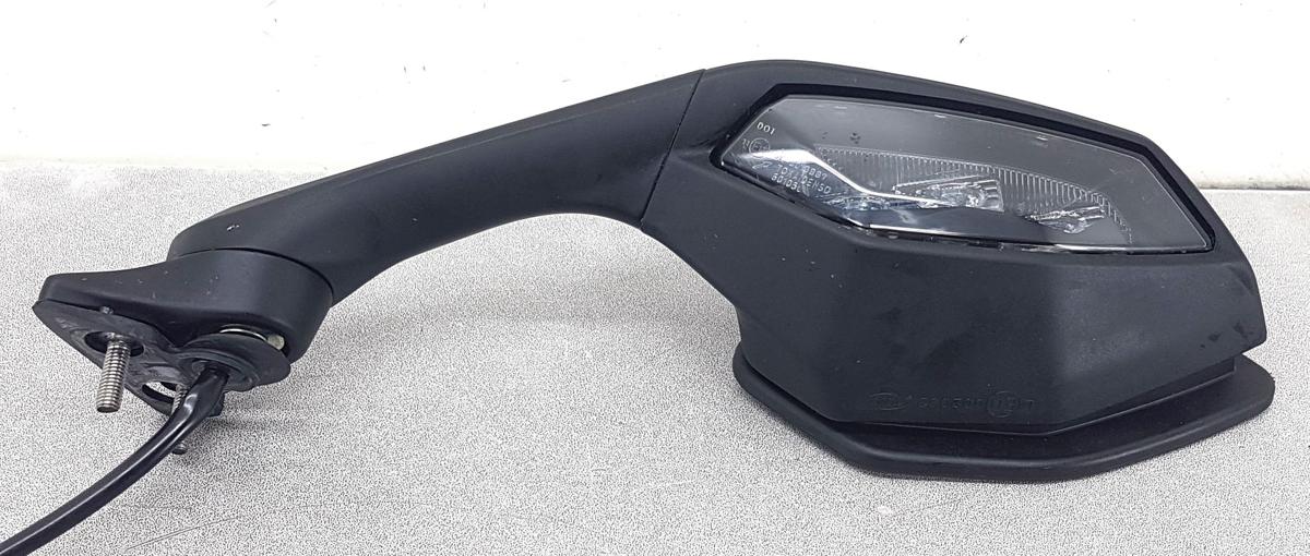 Yamaha YZF R1 RN65 Spiegel links mit Blinker Bj2022 unlackiert schwarz 2 Pins