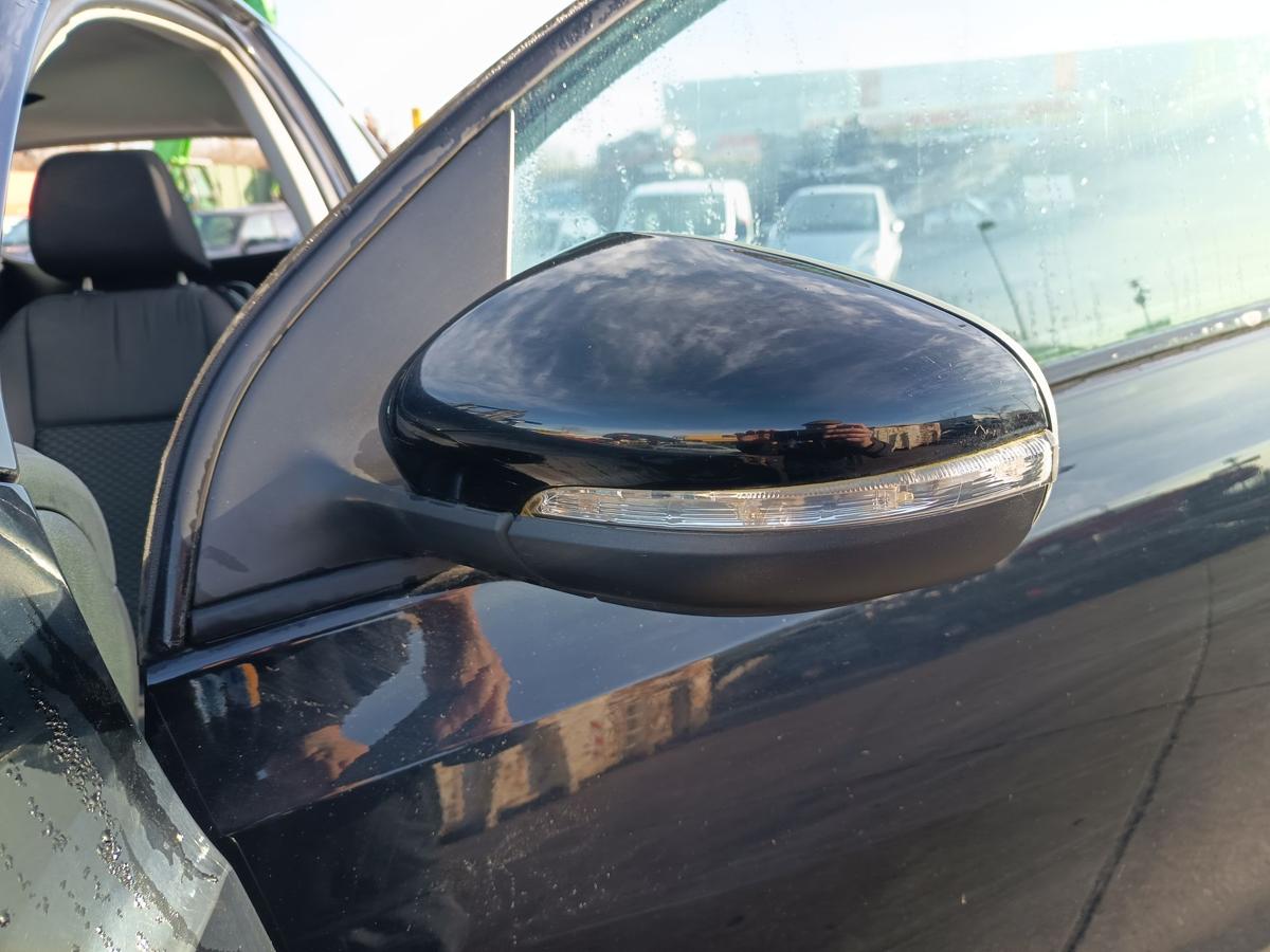 VW Golf VI 6 orig elektrisch verstellbar Spiegel links 3trg L041 Schwarz Bj 2009