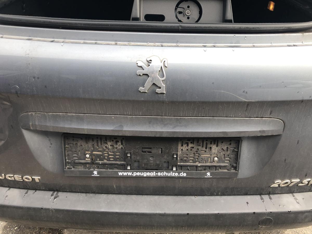 Peugeot 207 SW Typ WE Heckklappe ohne Heckscheibe im Rohbau KTH Thorium Grau