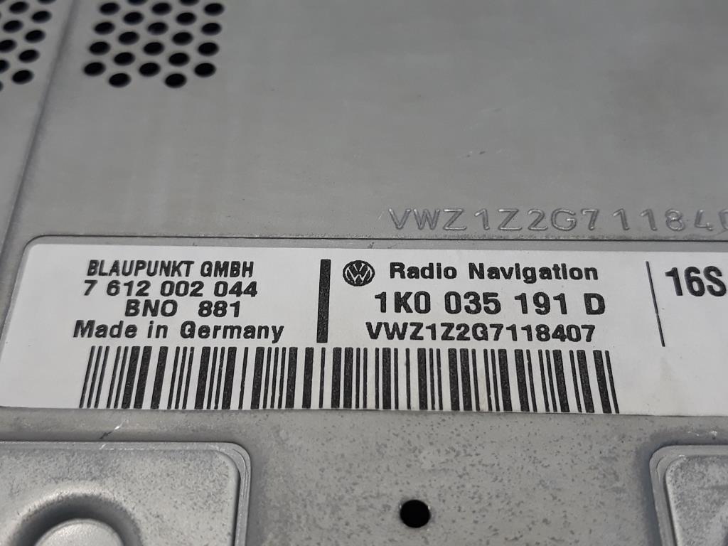 VW Touran 1T 1K0035191D Radio Navigationssystem RNS300 original BJ2007