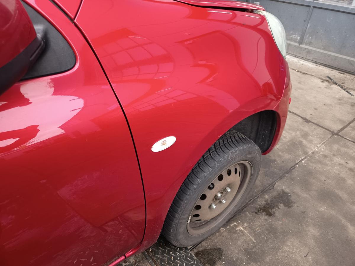 Nissan Micra K13 original Kotfl&uuml;gel rechts Seitenteil AY4 Kaminrot Bj 2013