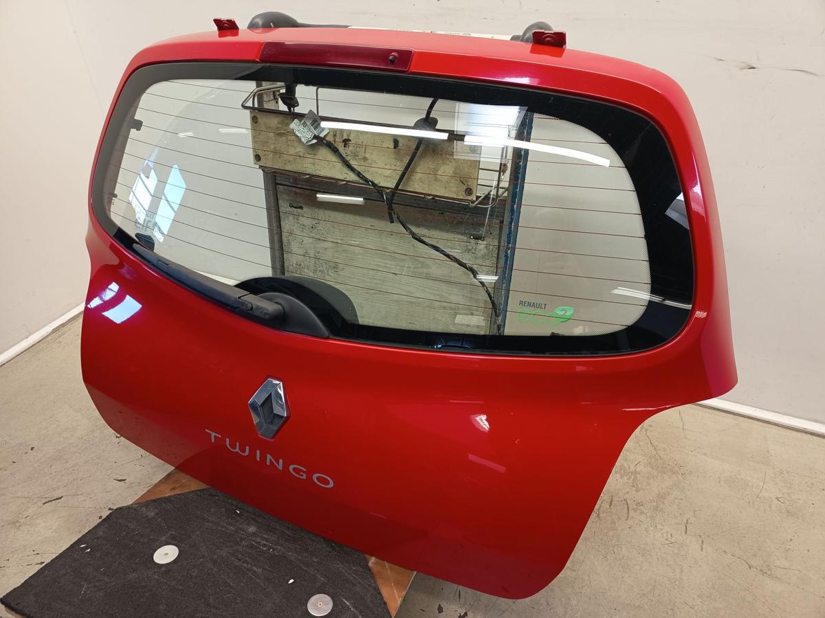 Renault Twingo II original Heckklappe mit Scheibe OV727 Spanischrot Bj2010