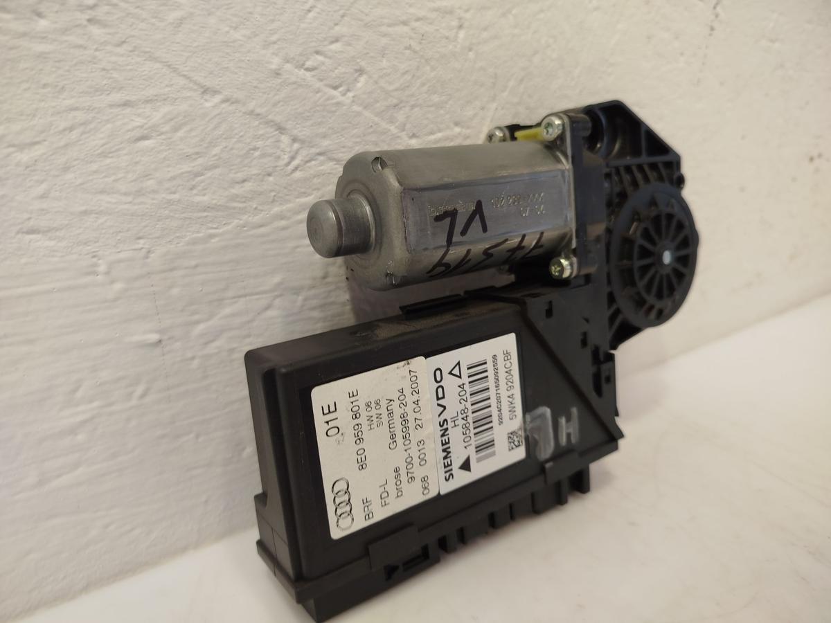 Audi A4 8E B7 Fensterhebermotor Motor Fensterheber hinten links mit Steuerteil