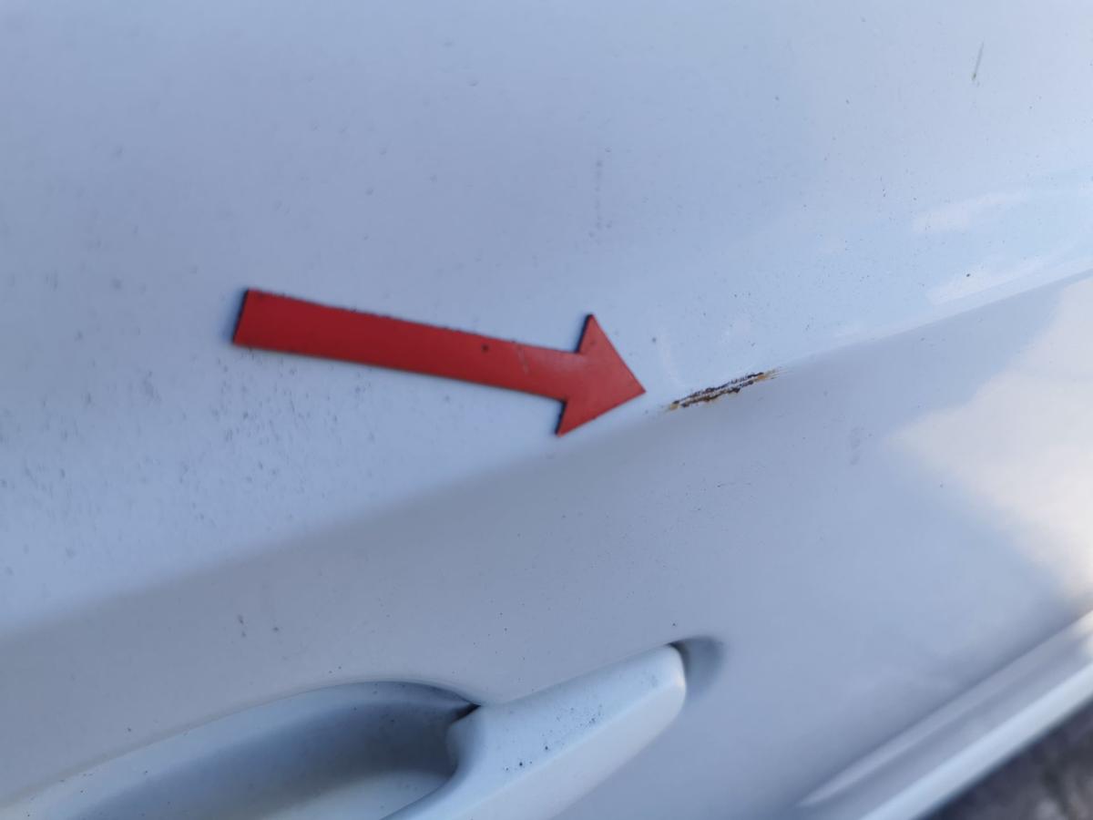 Daihatsu Materia M401 Tür Autotür Rohbautür Fondtür hinten rechts W09 White ROST
