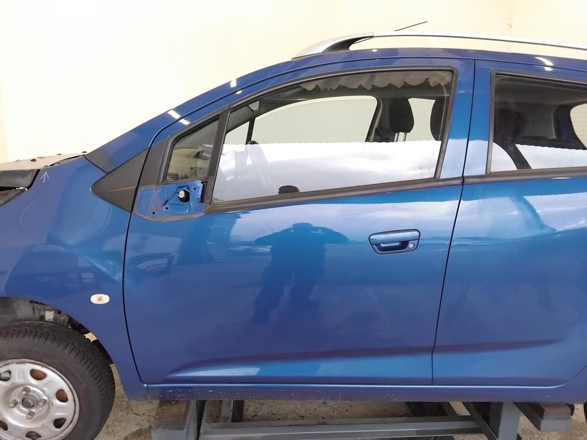 Chevrolet Spark M300 Tür vorn links Fahrertür blau BJ2012