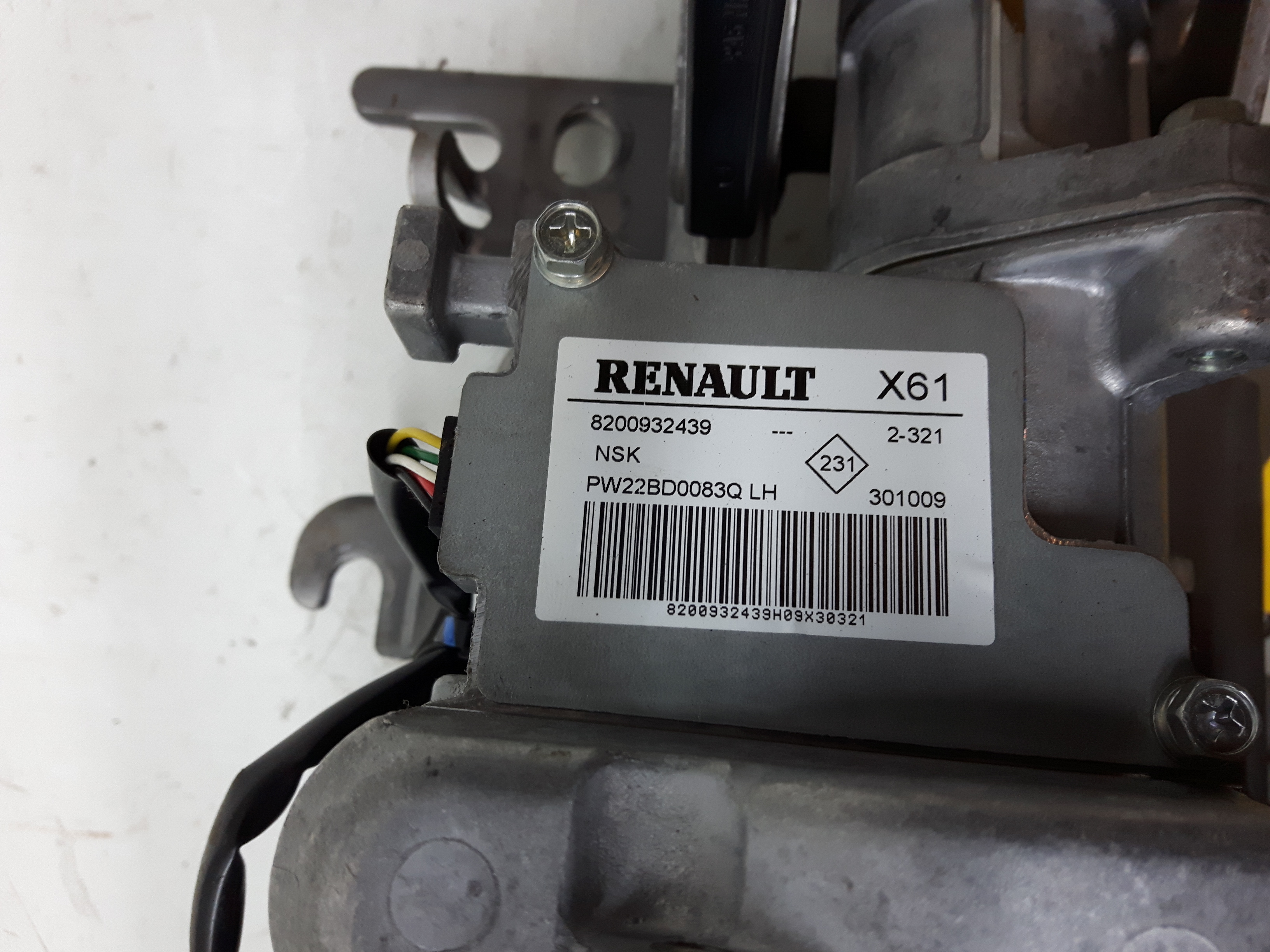 Renault Kangoo 2 Lenksäule mit Elektromotor BJ2010 1,5DCI 50kw K9KA800 8200932439