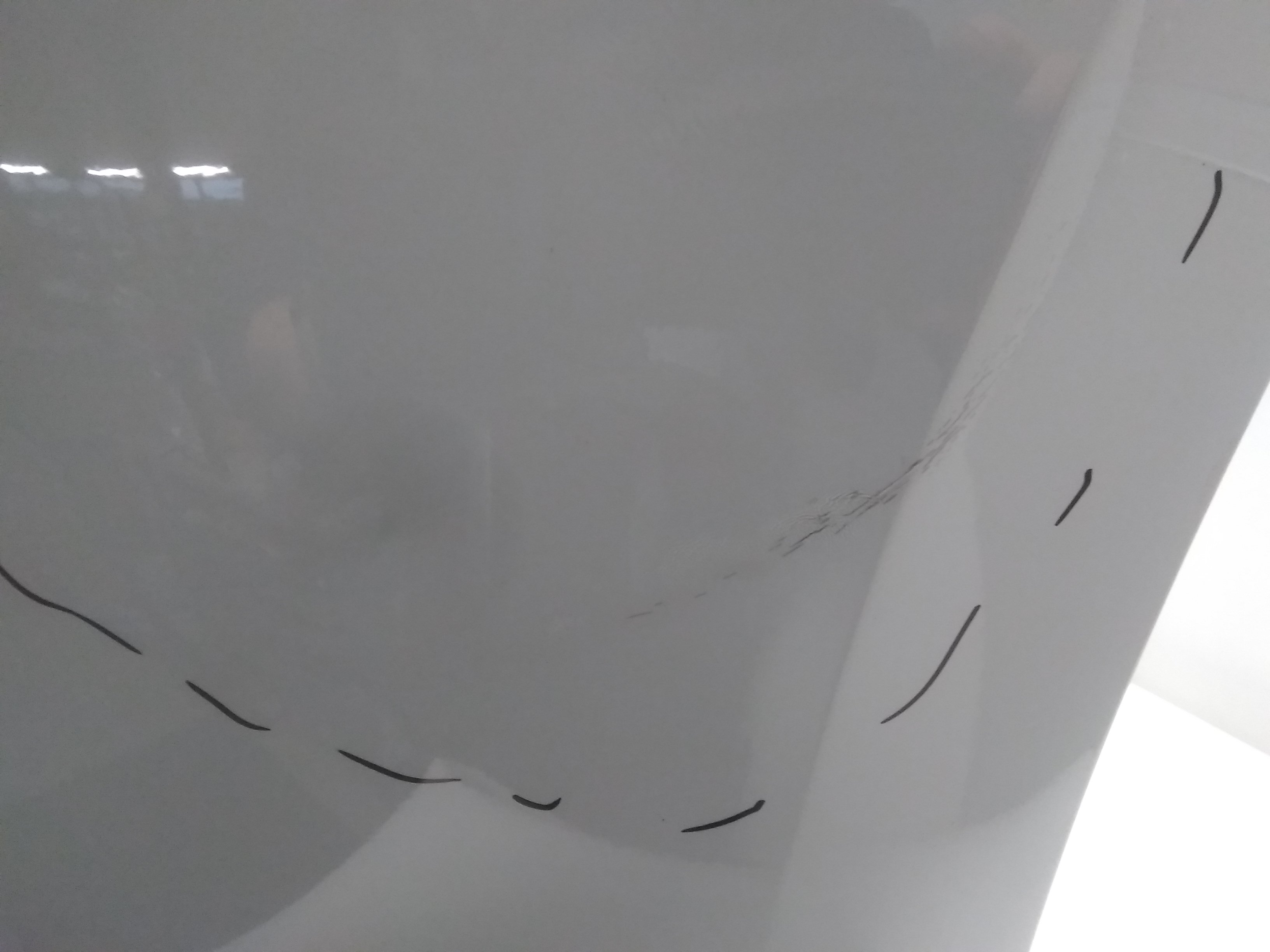 VW ID.3 Bj.2020 original Sto&szlig;stange Stossf&auml;nger hinten LS9R Gletscherweiss-metallic