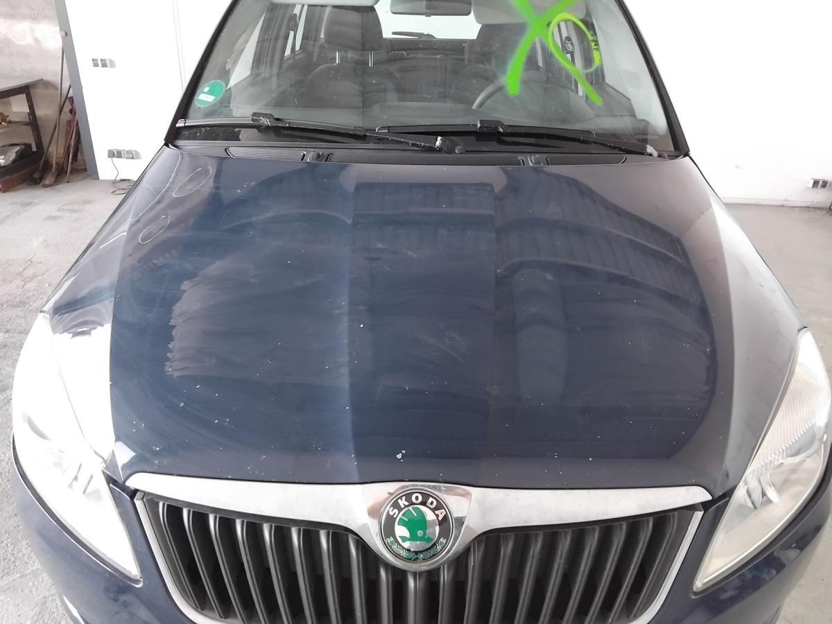 Skoda Fabia 2 5J Facelift Motorhaube Deckel vorn pacific blue LF5A BJ2011
