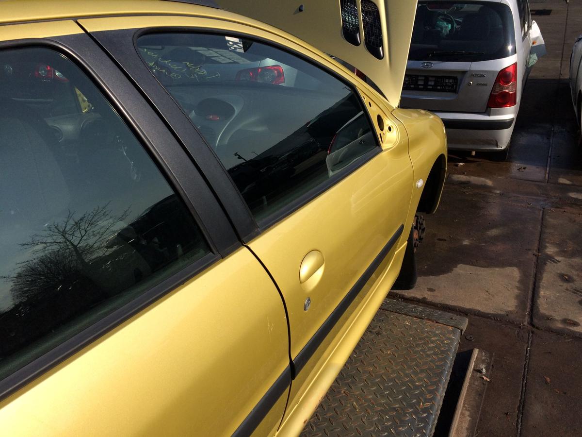 Peugeot 206sw orig Tür vorn rechts Beifahrer KAW Persepolisgelb met Bj 2004