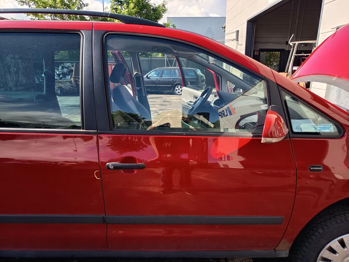 VW Sharan 7M original T&uuml;r vorn rechts Beifahrer Rohbau K3A Paprikarot Bj 2005