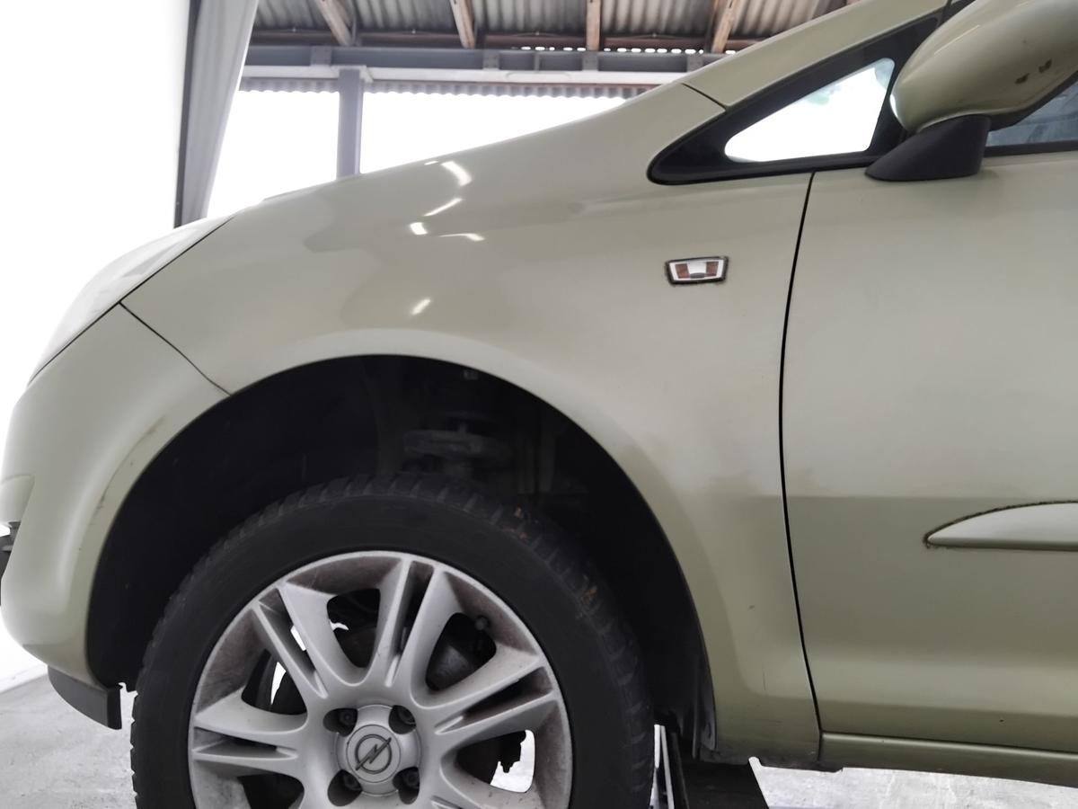 Opel Corsa D original Kotfl&uuml;gel vorn links Z30E Green Tea Metallic BJ2006