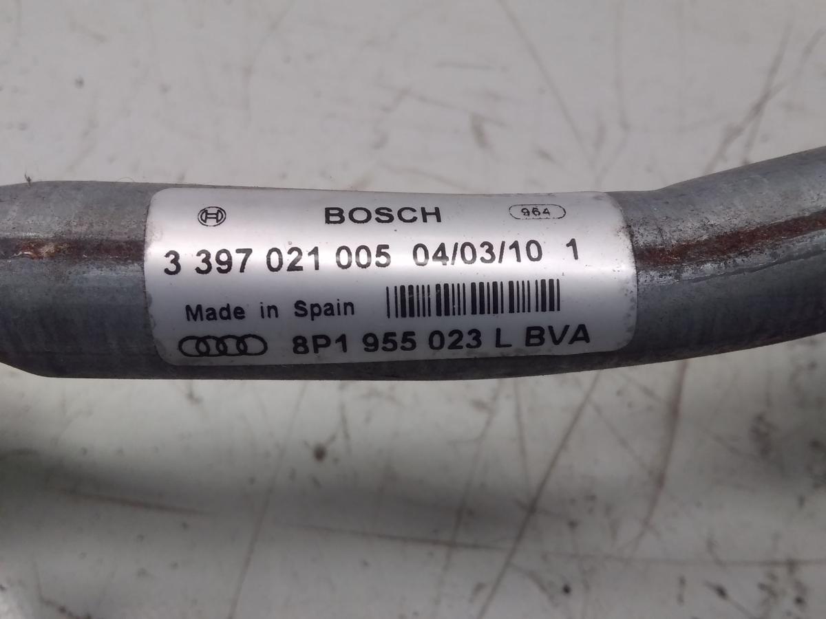 Audi A3 8P Facelift original Wischermotor vorn mit Wischergest&auml;nge Bj.2010