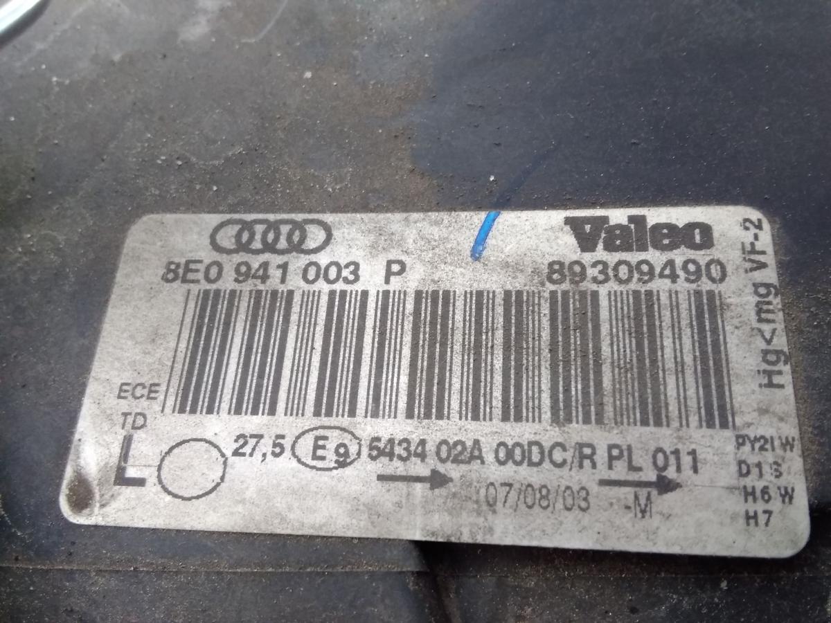 Audi A4 8E B6 orig Xenon Scheinwerfer links inkl. Steuerger&auml;t BJ2003