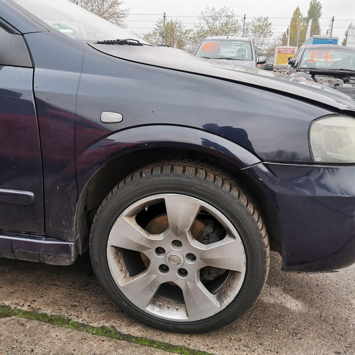 Opel Astra G Cabrio Kotflügel Fender Seitenwand vorn rechts 4BU Saturnblau met