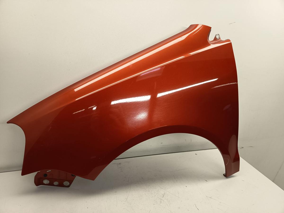 VW Polo 9N3 original Kotfl&uuml;gel vorn links copperorangemet. LA2W BJ2006