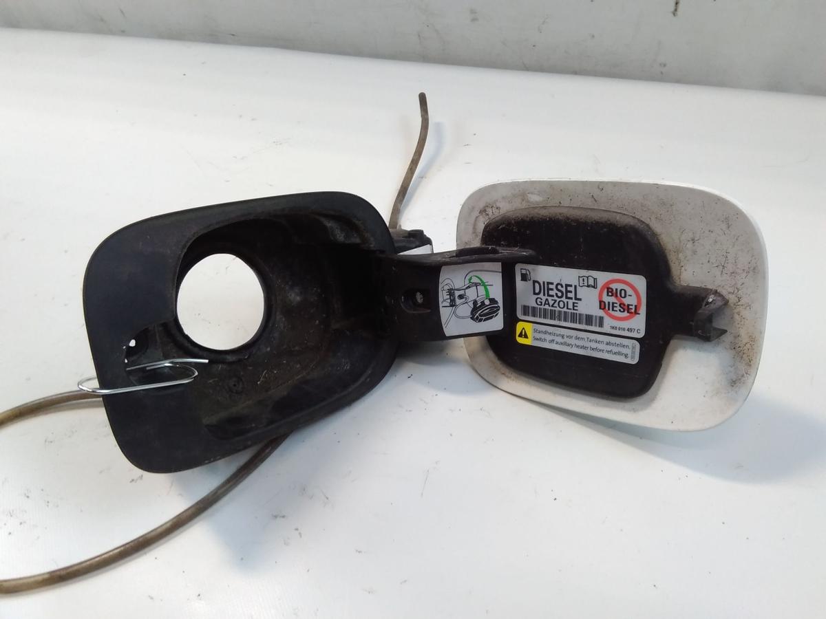 VW Phaeton GP4 original Tankklappe 3D0809909 weiss Bj.2015