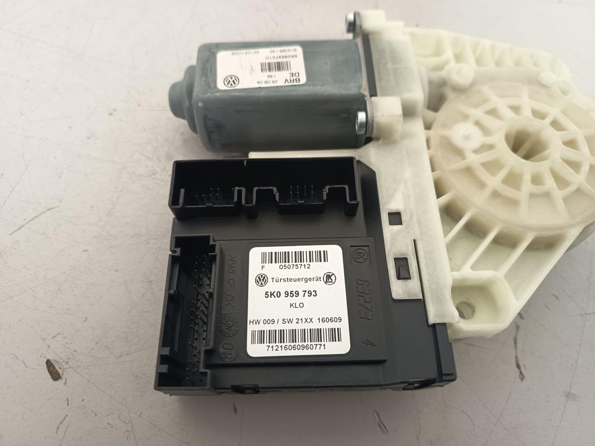 VW Golf VI 6 Bj 2009 original Motor Fensterheber vorn links 5K0959701D 5-TRG
