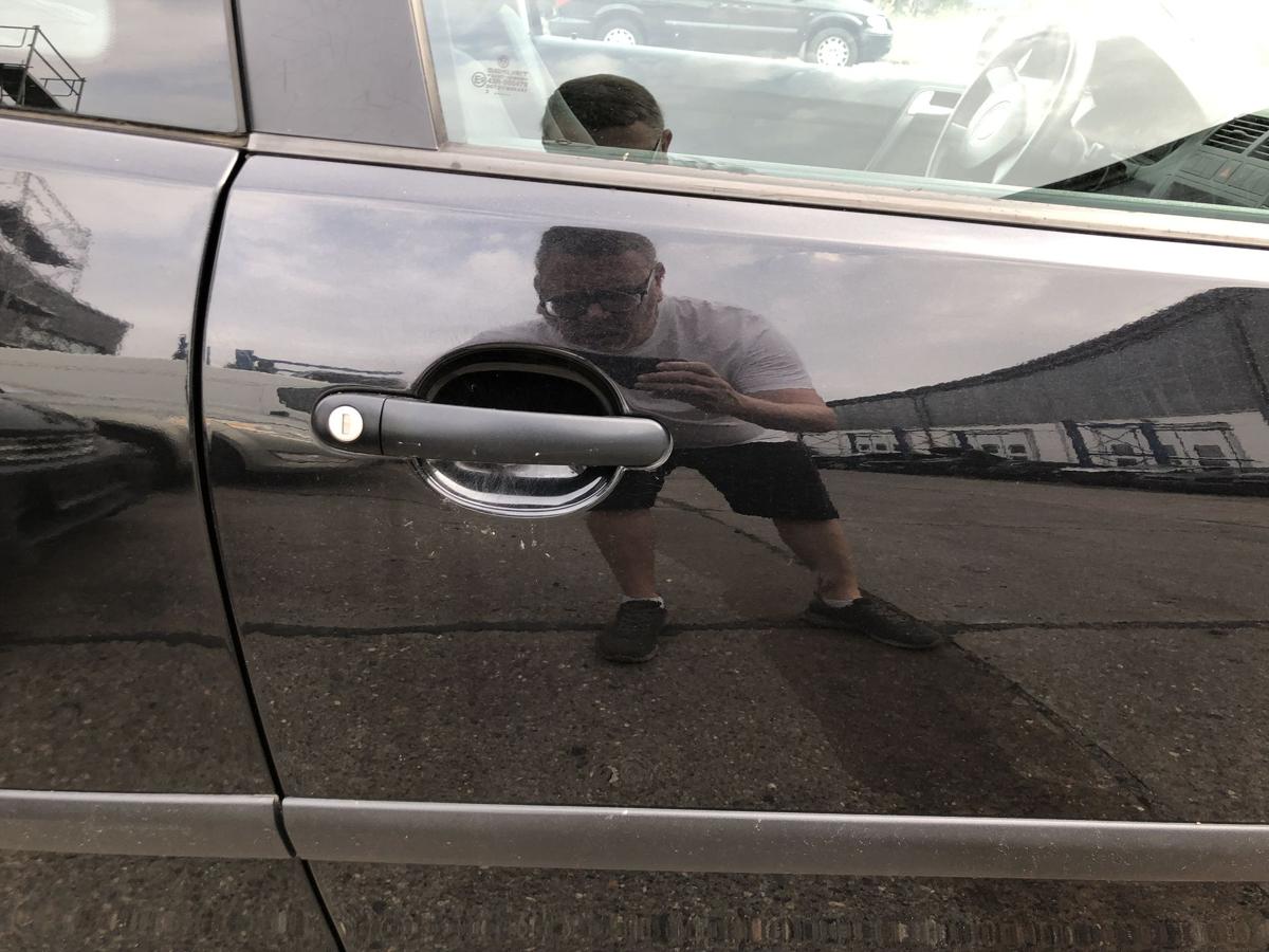 VW Polo 9N 9N1 T&uuml;r vorn rechts Beifahrert&uuml;r Rohbau LC9Z Black Magic 3 t&uuml;rer