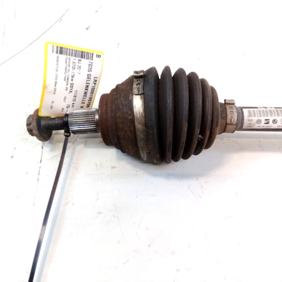 VW Golf 7 orig Gelenkwelle Antriebswelle vorn links 1.6TDi 85kw 1K0407271LB BJ17