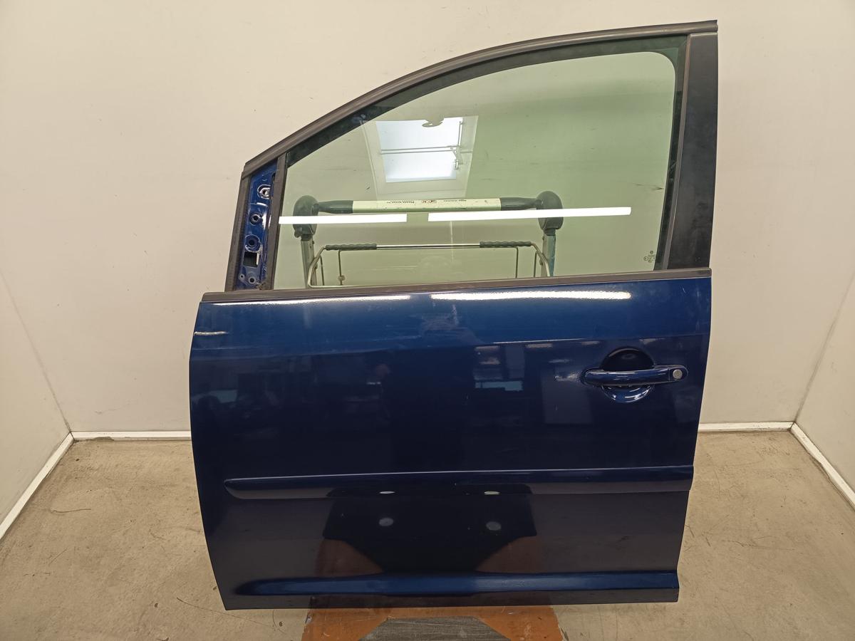 VW Touran 1T original T&uuml;r vorn links Fahrer B5N Indigoblau Bj 2006