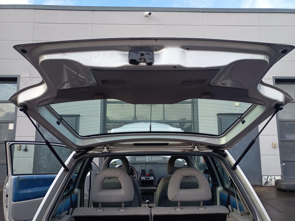 VW Lupo original Heckklappe mit Scheibe Deckel hinten R7X Mondsilber Bj 2000