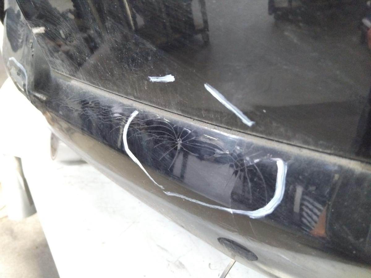 VW Eos original Sto&szlig;stange Sto&szlig;f&auml;nger hinten mit PDC schwarzmetallic Bj.2006