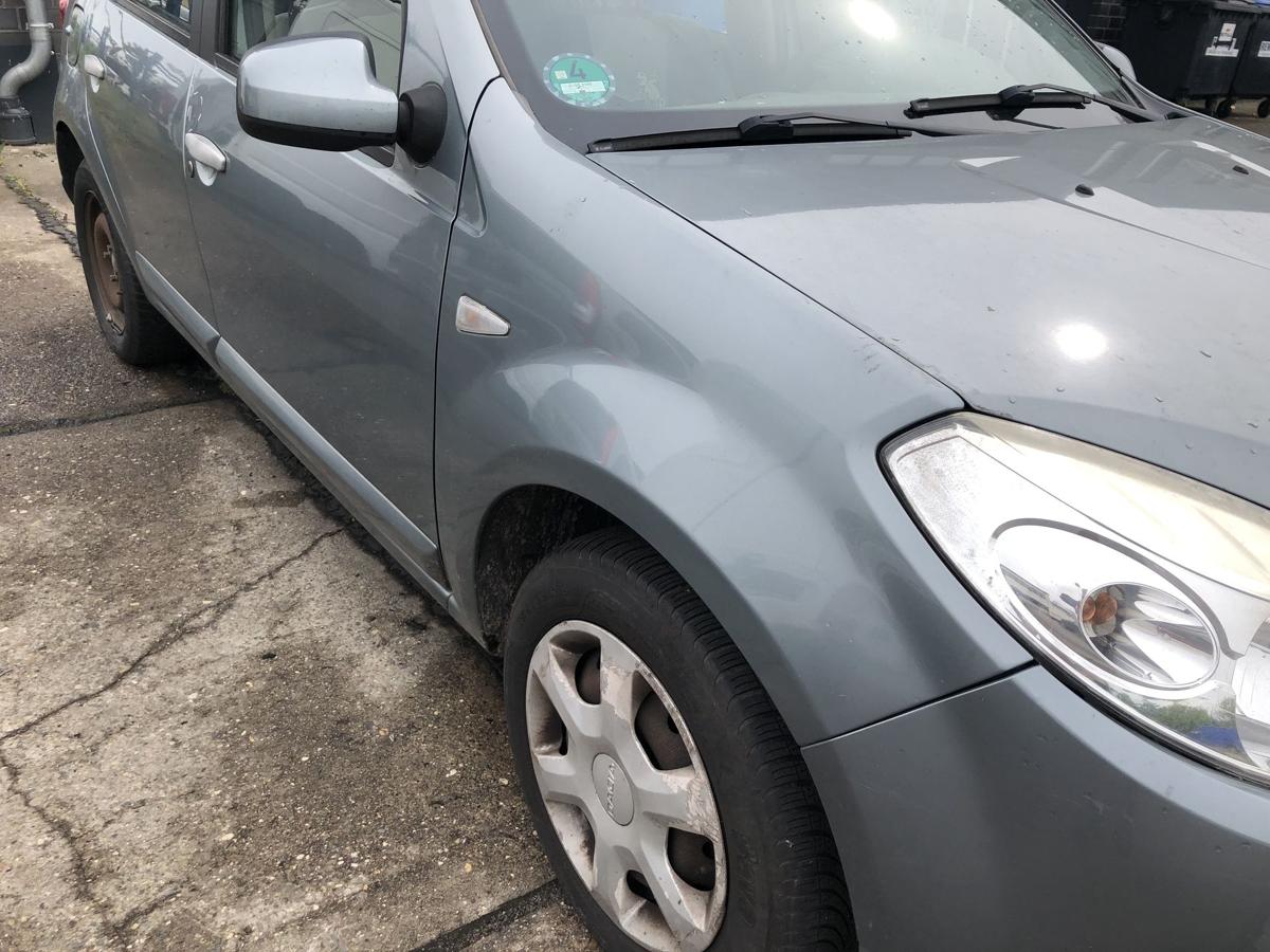Dacia Sandero BS0 Kotfl&uuml;gel vorn rechts Beifahrerseite TERNZ blau