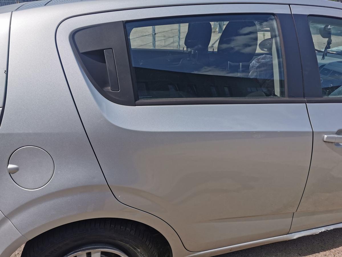 Chevrolet Aveo T300 Tür Autotür Fondtür Rohbautür hinten rechts silber met 5trg