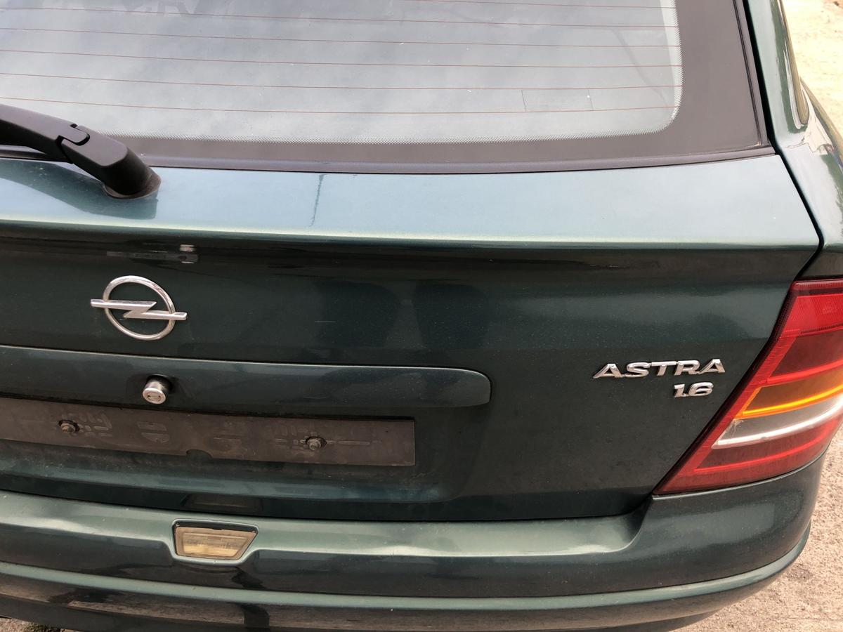 Opel Astra G Heckklappe mit Heckscheibe 5 t&uuml;rer 3GU Jadegr&uuml;n Kofferklappe