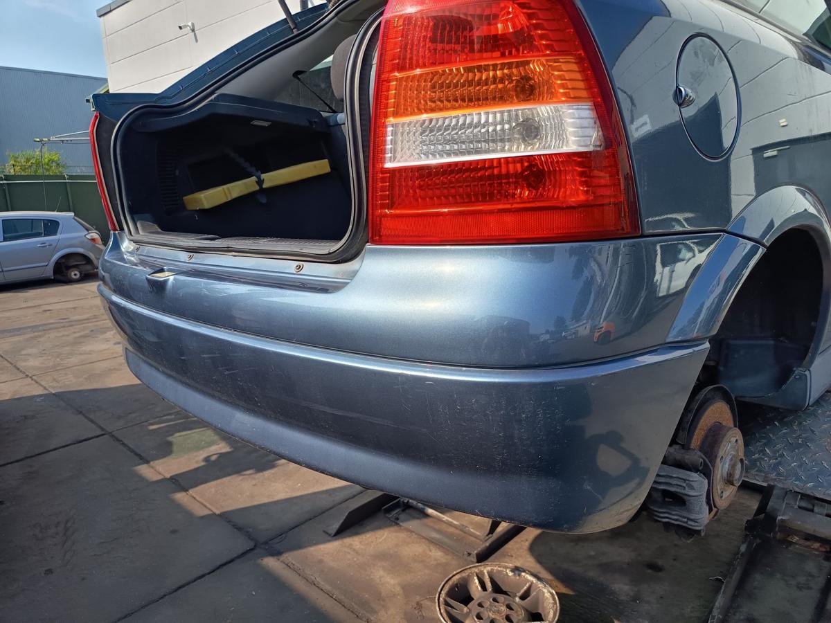 Opel Astra G CC original Sto&szlig;stange F&auml;nger hinten Heck Z293 Premiumblau Bj 1999