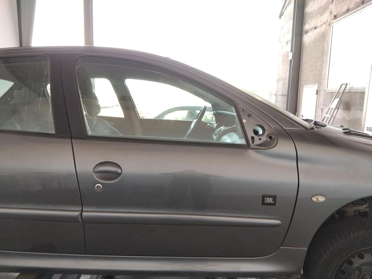 Peugeot 206 5-türig original Tür vorn rechts Beifahrertür BJ2008 KTH thoriumgrau