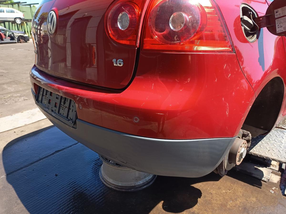 VW Golf V 5 orig Stoßstange hinten Stoßfänger LA3W Red Spice met. Bj 2004