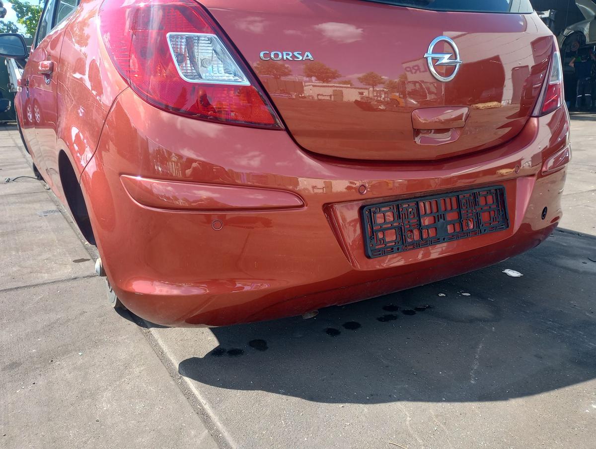 Opel Corsa D orig Stoßstange hinten Stoßfänger 5Trg Z50K Curry Red Bj 2012