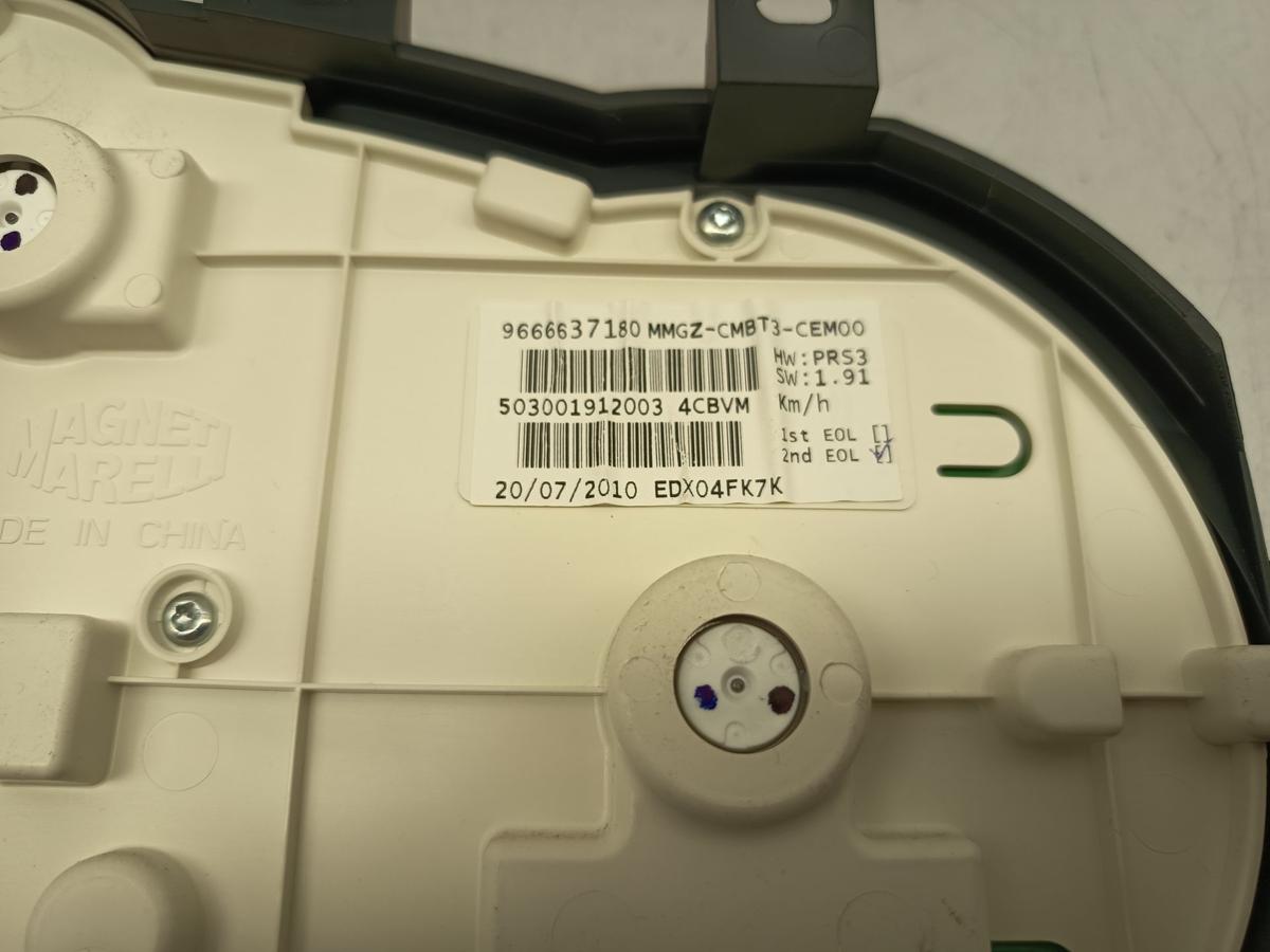 Peugeot 206+ original Kombiinstrument Tacho 9666637180 Bj 2010