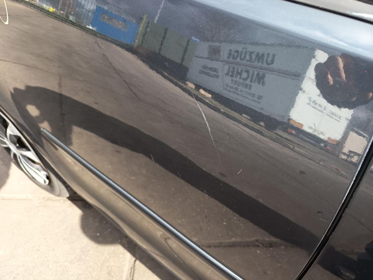 VW Polo 9N3 original T&uuml;r hinten rechts Fond 5t&uuml;rer C7V Anthrazitblau Bj 2007