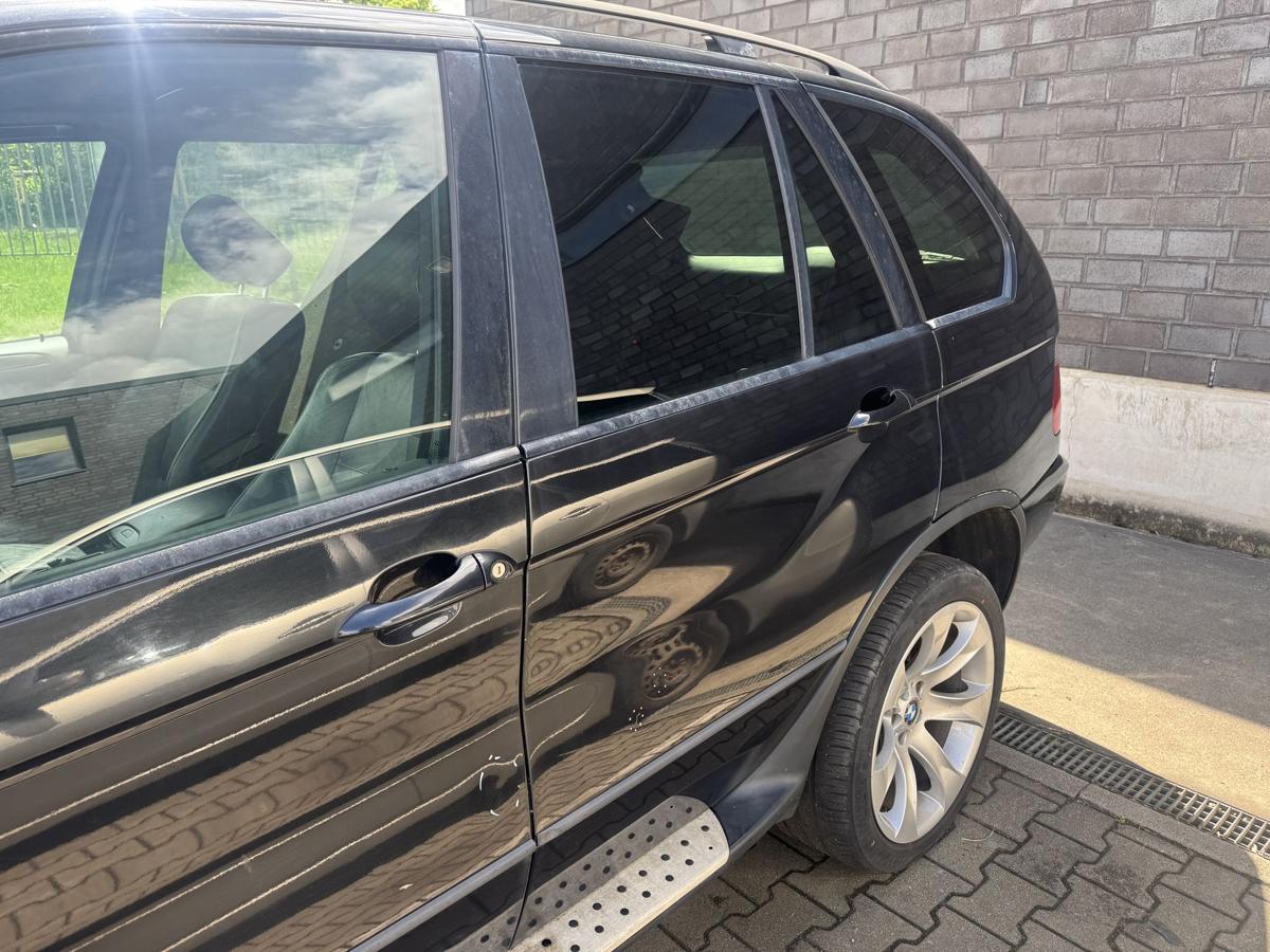 BMW X5 E53 original T&uuml;r hinten links 475 Blacksaphire Metallic Rohbau Bj.2003