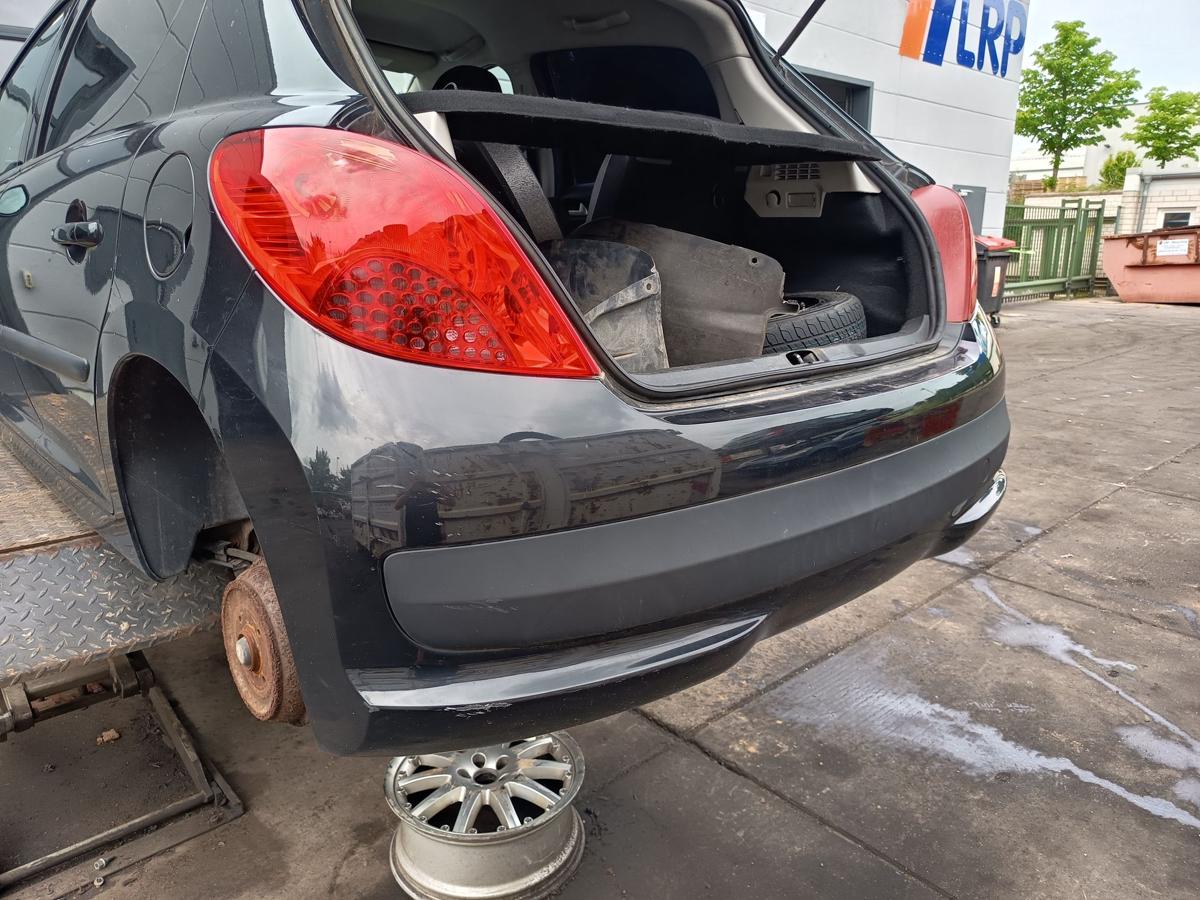 Peugeot 207 original Stoßstange Fänger hinten/Heck EXL Obsidianschwarz Bj 2008