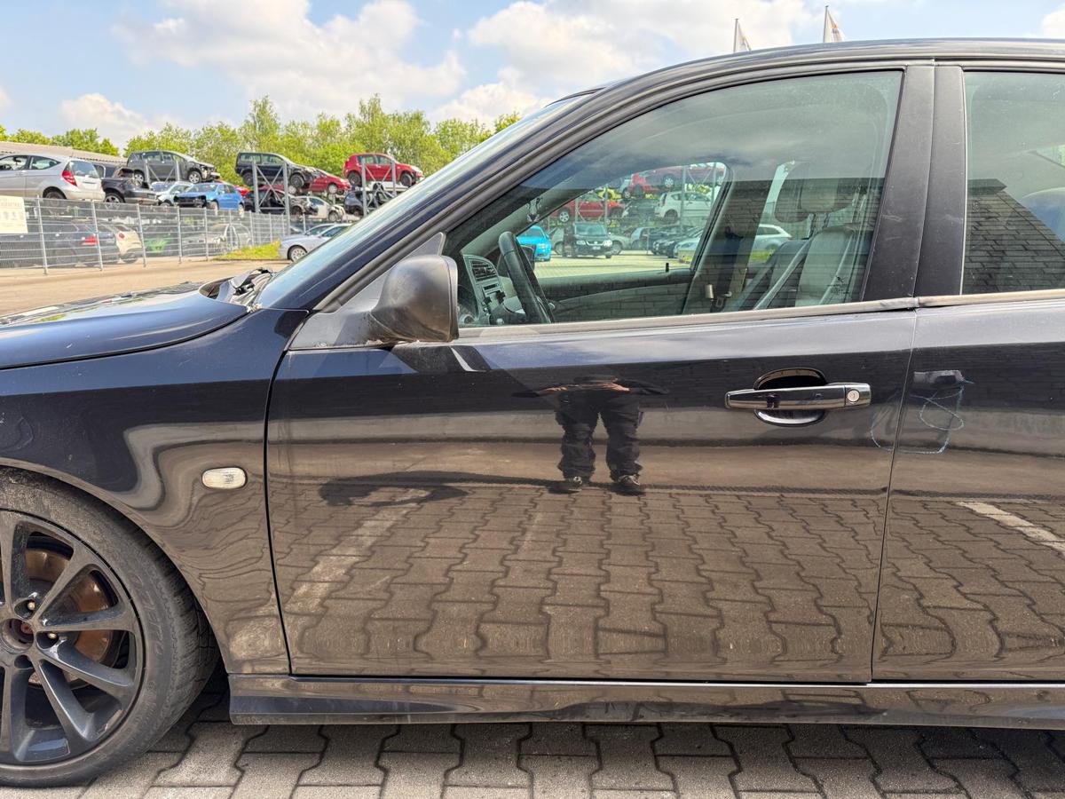 Saab 9-3 YS3F original Tür vorn links 298 Jet Black Rohbau Limo BJ08