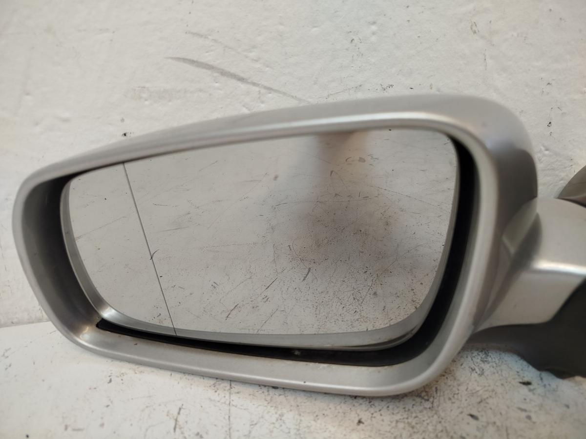 Seat Leon 1M Aussenspiegel links Seitenspiegel manuelle Verstellung LS7N silber