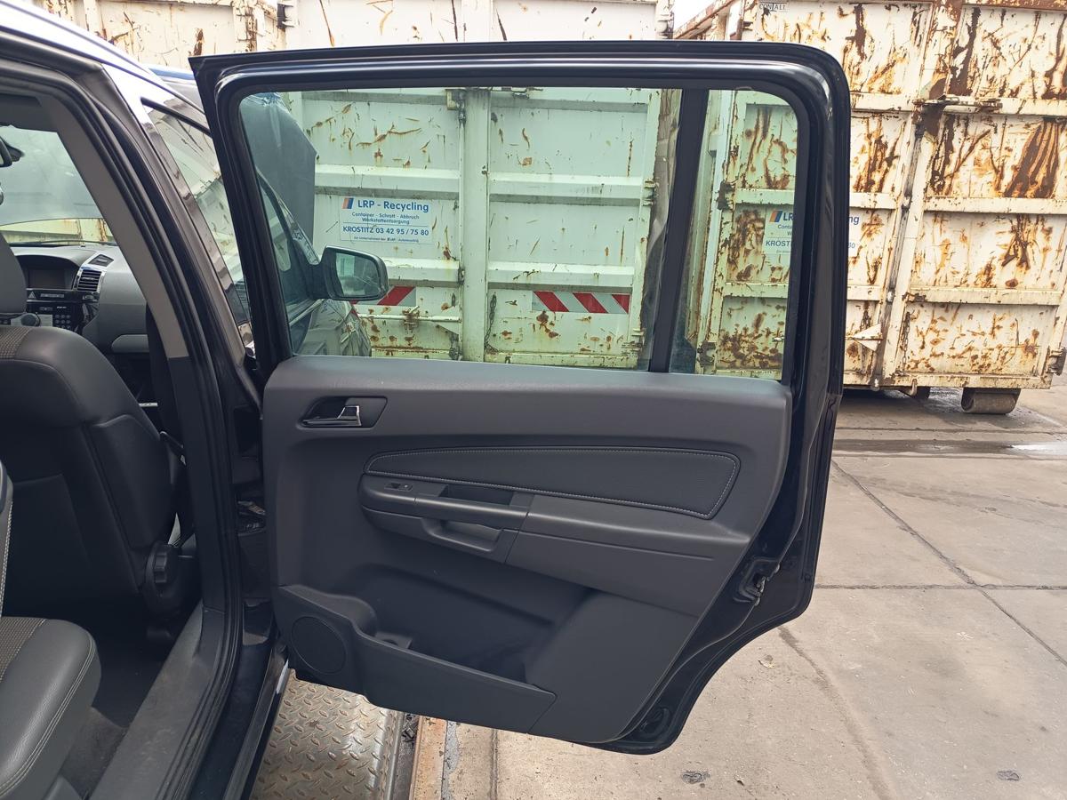 Opel Zafira B original T&uuml;r hinten rechts Z20R Saphirschwarz Baujahr 2011