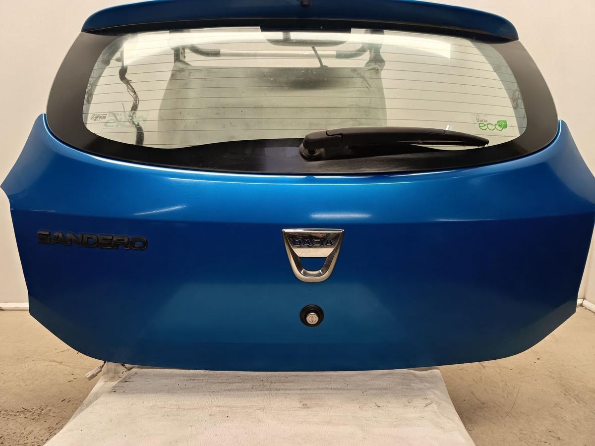 Dacia Sandero II Stepway Bj 2015 original Heckklappe mit Scheibe Blue Dacia Sandero II Stepway Bj 2015 original Heckklappe mit Scheibe Blue