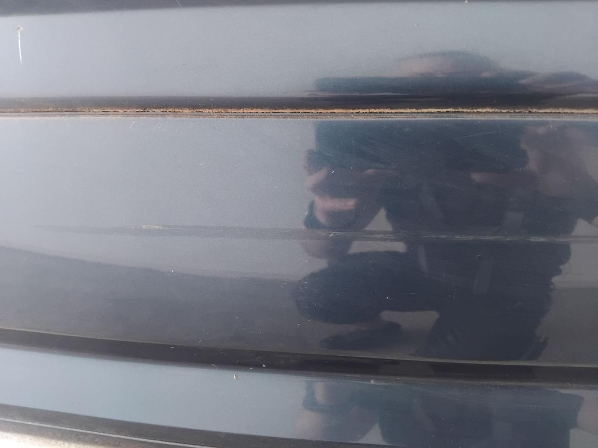 Audi A3 8P 3-t&uuml;rig orig Sto&szlig;stange Stossf&auml;nger hinten BJ2006 LZ5C Mauritiusblau