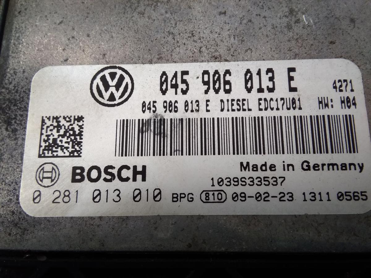 VW Polo 9N3 Motorsteuerger&auml;t 1.4TDI 51kw BWB 045906013E Bj.2009 0281013010