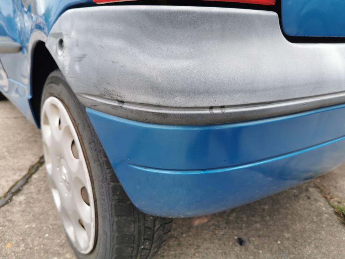 Renault Twingo C06 Stossstange Stossfänger Bumper hinten TED48Blue Nautilus TEXT