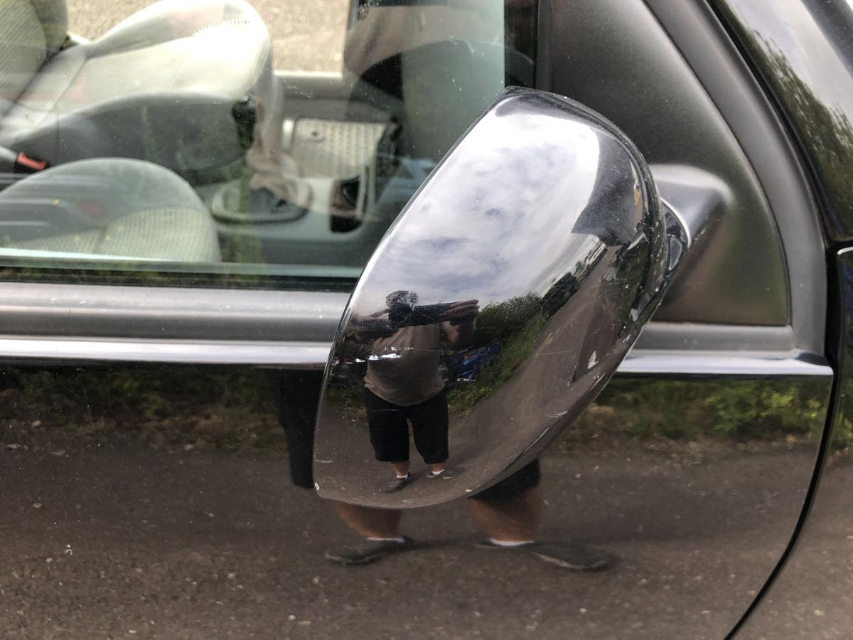 VW Lupo 6X Au&szlig;enspiegel rechts Seitenspiegel manuell L041 Brillantschwarz