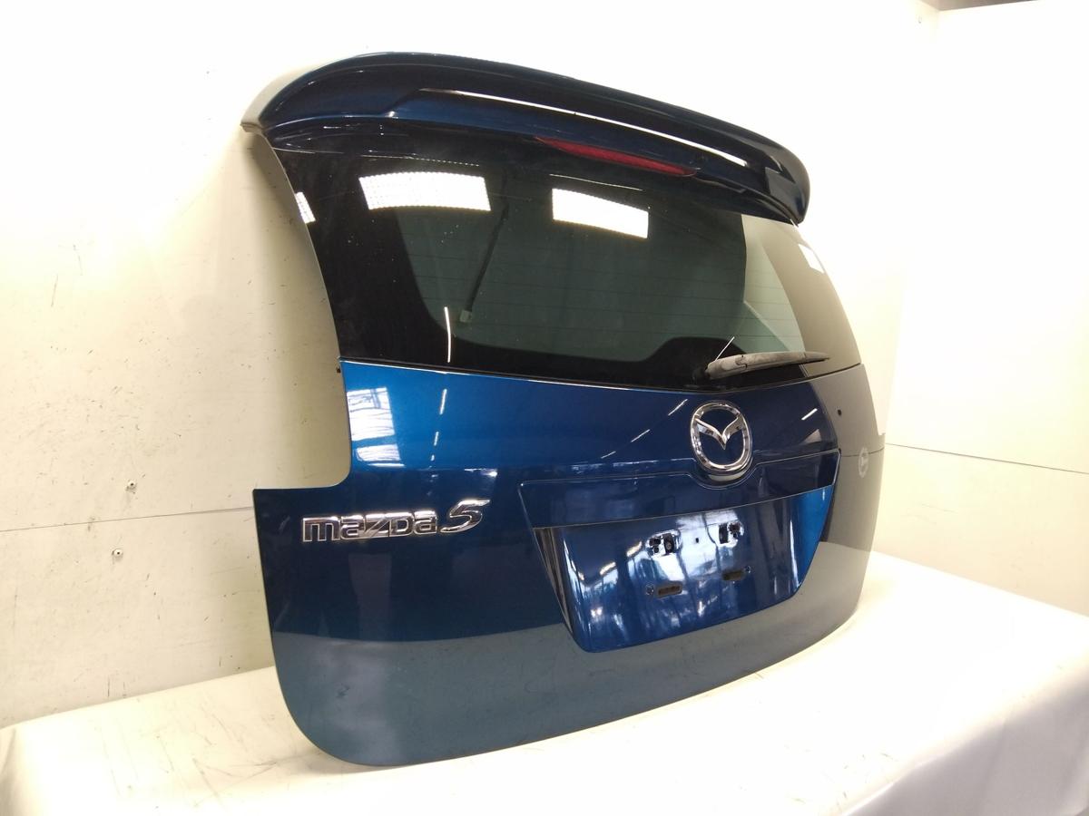 Mazda 5 CR original Heckklappe mit Heckscheibe und Spoiler Blaumetallic Bj.2007